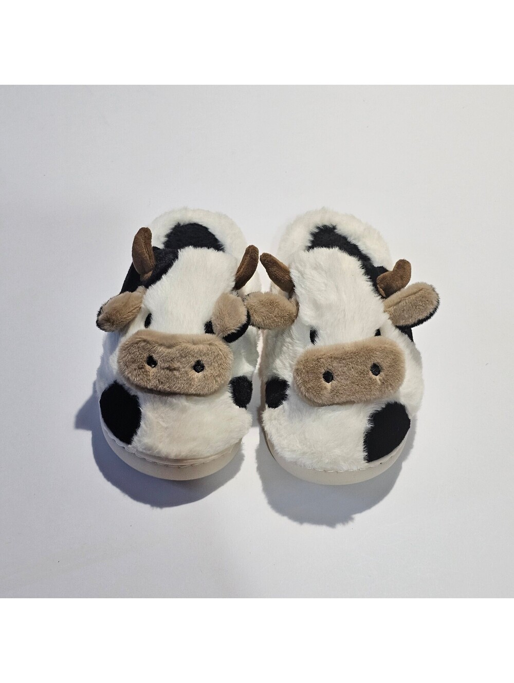 Cow Plush Slippers Size 8.5